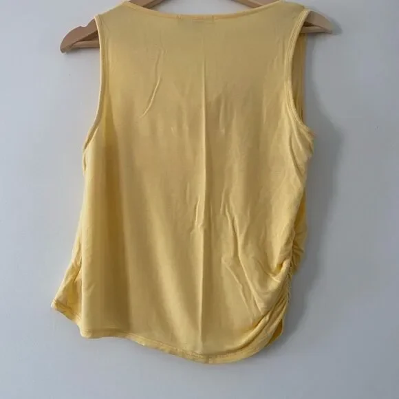 Gaze Yellow Sleeveless Top - Picture 2 of 5